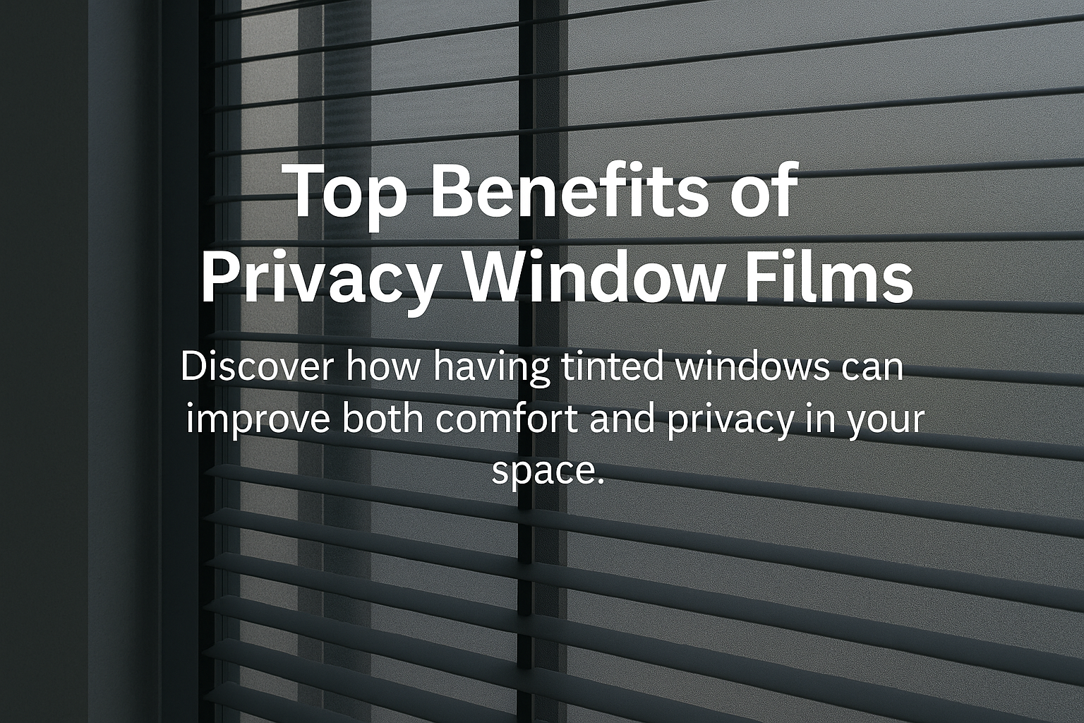 Office with frosted privacy film applied to windows